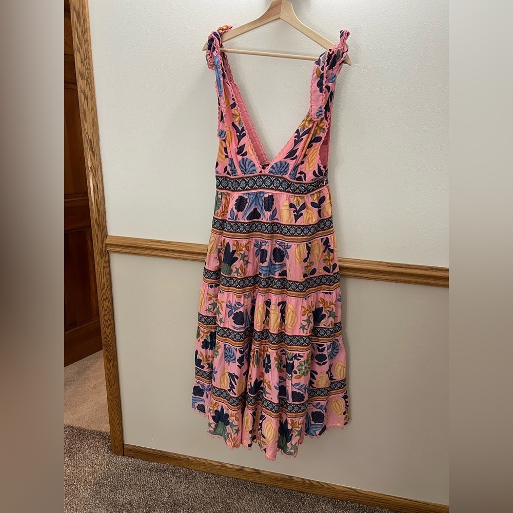 FARM Rio Pink and Blue Floral Midi Dress - Picture 5 of 11